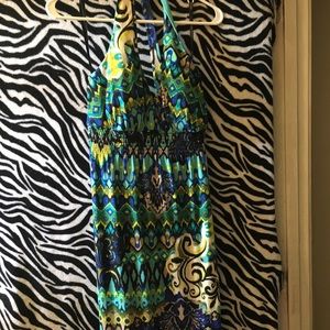 BISOU V neck summer floral dress Sz 10